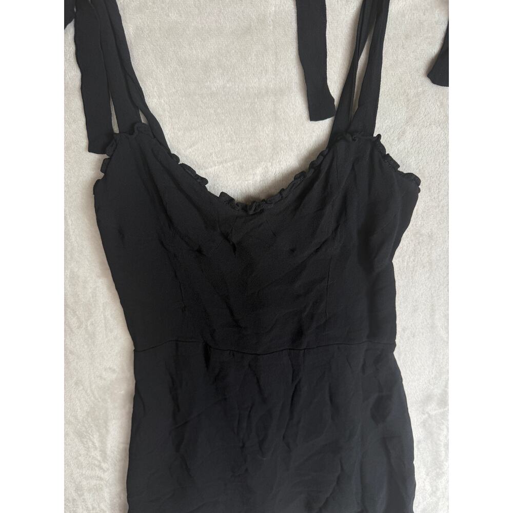 Reformation Christine Sweetheart Tie Ruffle Mini Dress Coquette 6 - Picture 2 of 6
